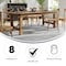 Flash Furniture Rectangle FarmTable, Antique, Rustic, Foldng, 96"x40", Wood, Wood Grain XA-F-96X40-GG - alternate 8